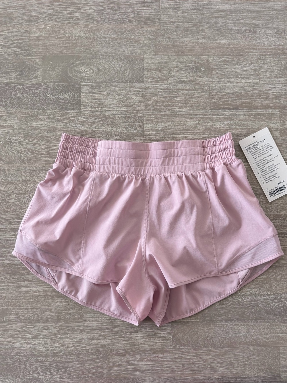 Lululemon Set Pink Haze FlexyFlex Strappy Yoga Bra + Hotty Hot HR 2.5” Shorts - Picture 5 of 15
